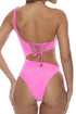 Luli Fama Brilla One Shoulder Asymmetrical Bodysuit